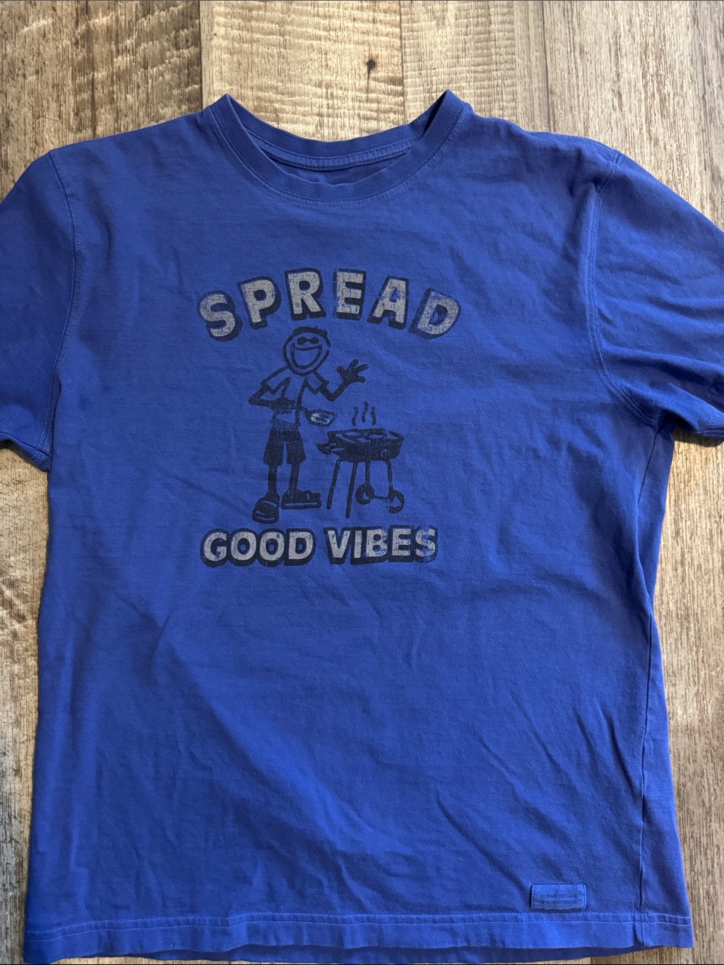 Life Is Good 'Spread Good Vibes' Graphic Tee - Blue- Size M